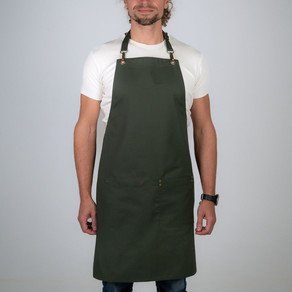 Zástěra APRONISTA CHEF za krk zelená