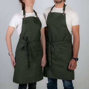 Zástěra APRONISTA CHEF za krk zelená