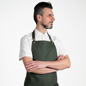 Zástěra APRONISTA CHEF za krk zelená