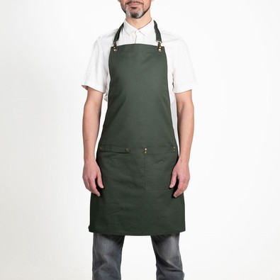 Zástěra APRONISTA CHEF za krk zelená