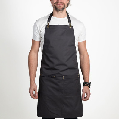 Zástěra APRONISTA CHEF za krk antracit šedá