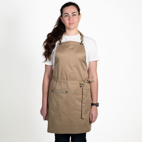 Zástěra APRONISTA CHEF za krk béžová