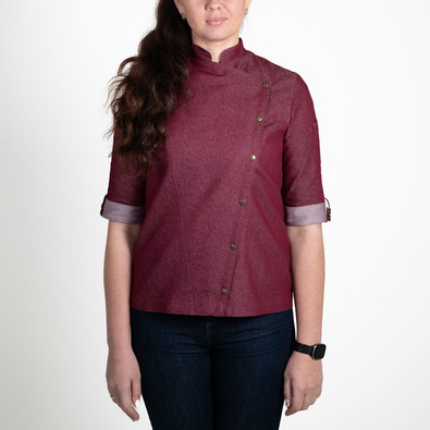 RONDON dámský jeansový stretch bordo