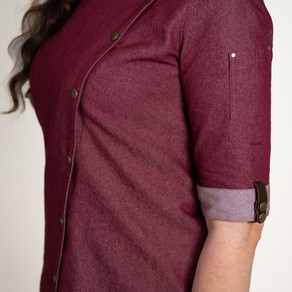 RONDON dámský jeansový stretch bordo
