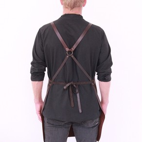 Leather apron BUFFALO for men cognac