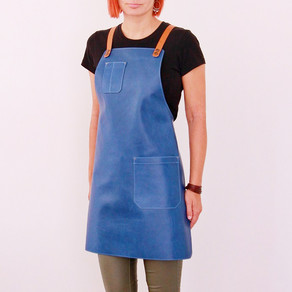 Leather apron BUFFALO for ladies blue jeans